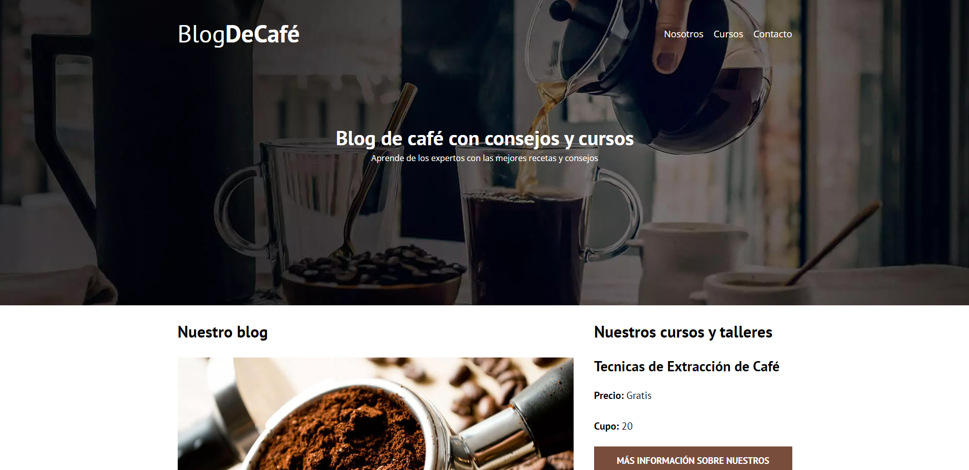 portada blogCafe