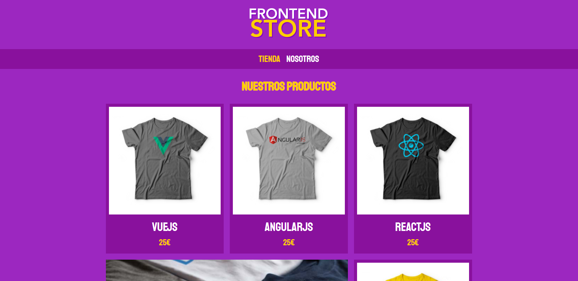 portada tiendaCamisetas